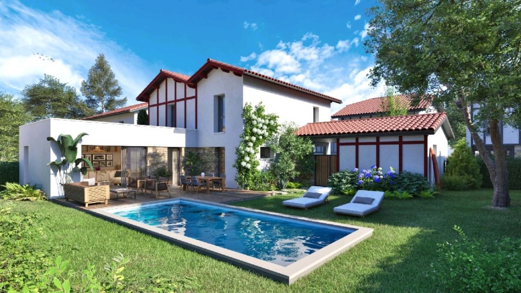 maison-4 chambres-piscine-jardin-garage